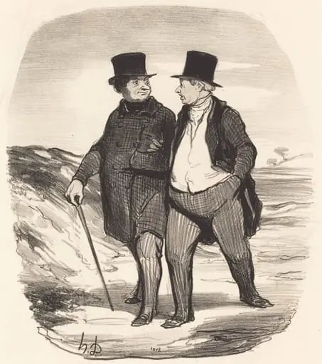 Les Temps sont durs..., by Honoré Daumier