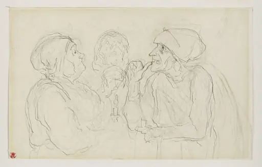 Les trois commères, by Honoré Daumier