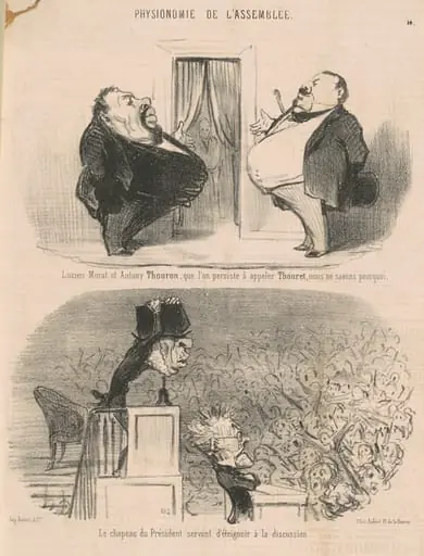 Lucien Murat et Antony Thouron ..., by Honoré Daumier