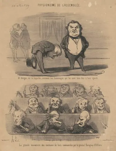 M. Berger, dit le superbe ..., by Honoré Daumier