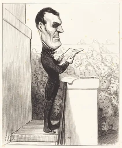 M.L.P.F. Esquirou de Parieu, by Honoré Daumier