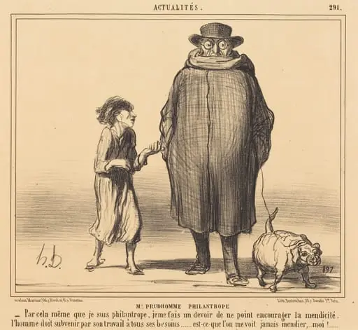 M. Prudhomme Philantrope, by Honoré Daumier