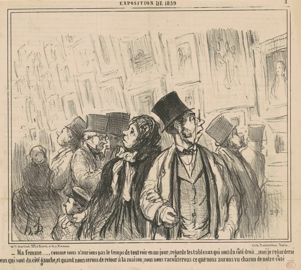 Ma femme ..., comme nous n'aurions pas ..., by Honoré Daumier, ink, 1859