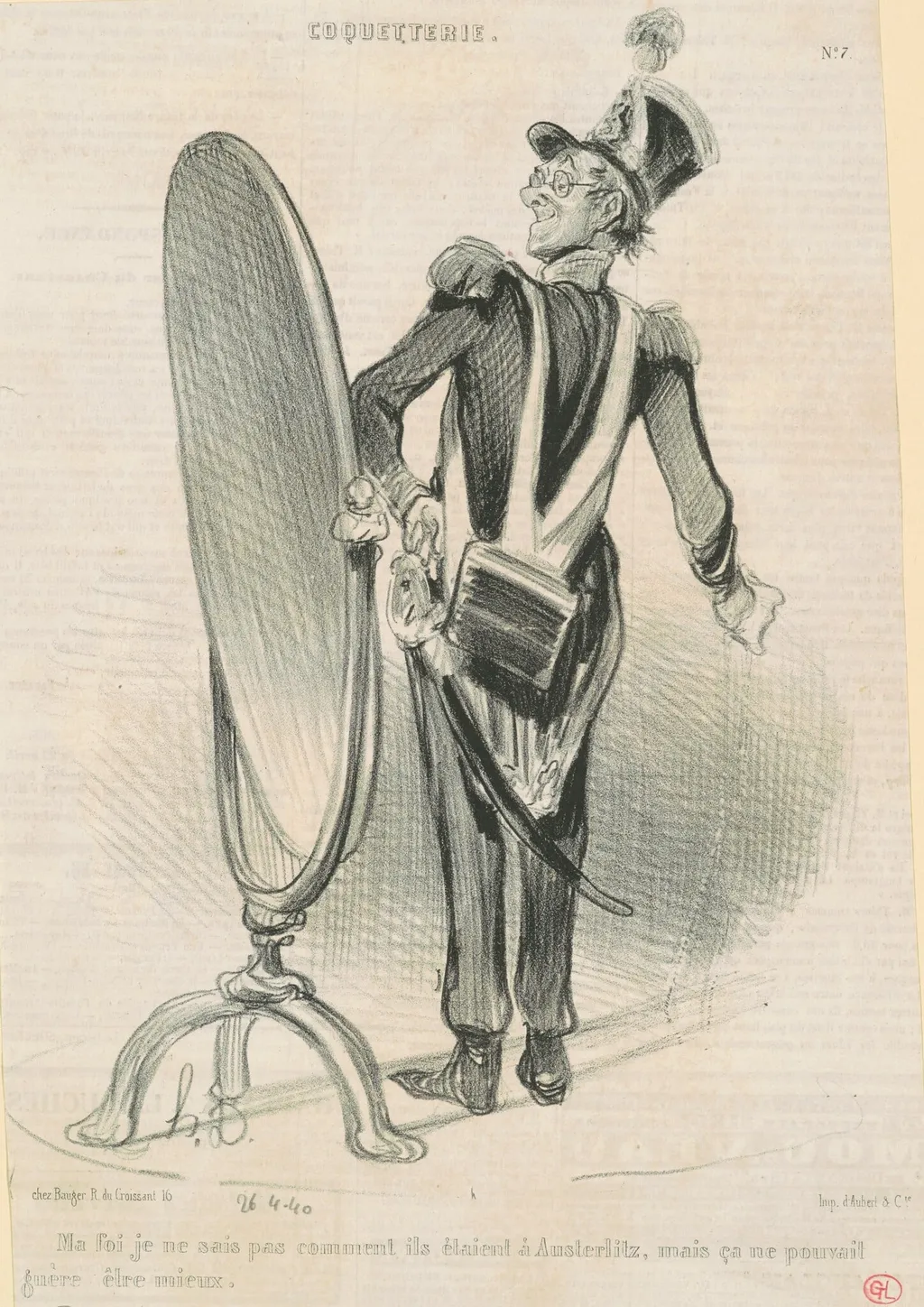 Ma fois je ne sais pas comment ils ..., by Honoré Daumier, ink, 1840