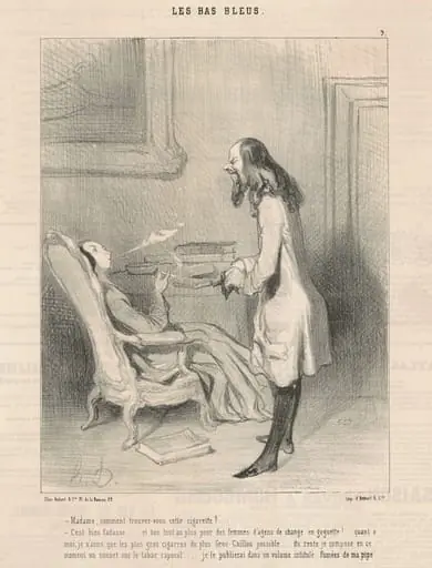 Madame, comment trouvez-vous cette cigarette?, by Honoré Daumier