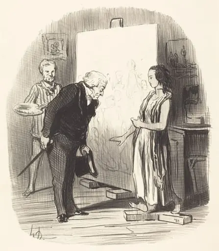 Madame, j'ai bien l'honneur!, by Honoré Daumier