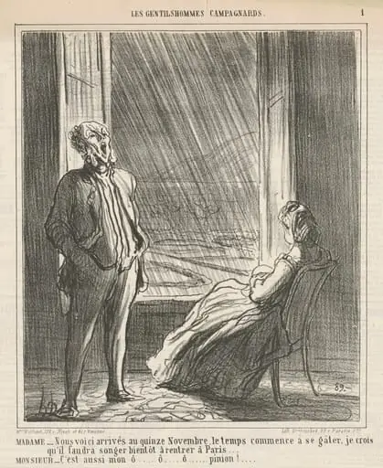 Madame ...Nous voici ... au quinze Novembre, by Honoré Daumier
