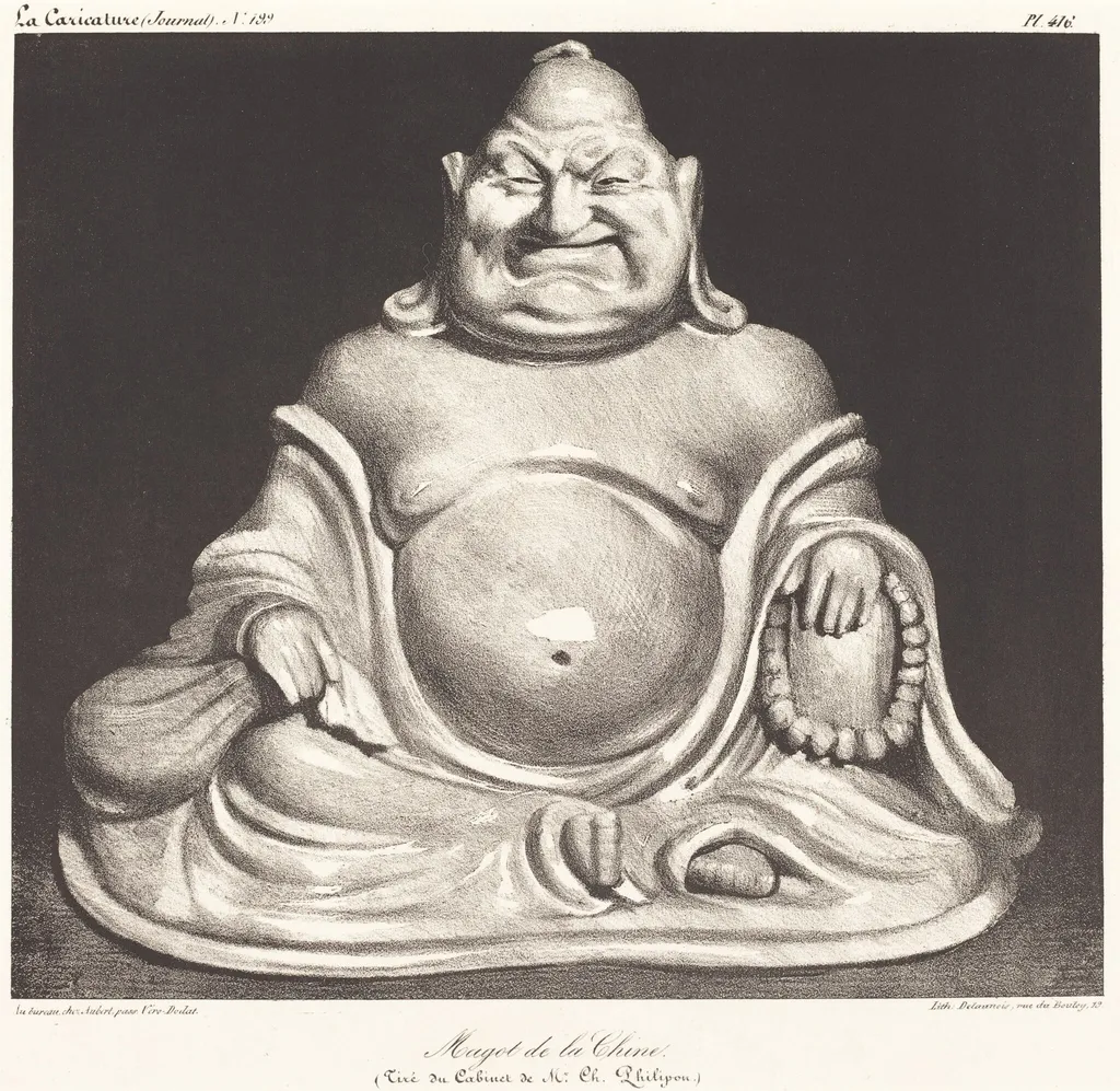 Magot de la Chine, by Honoré Daumier, ink, 1834