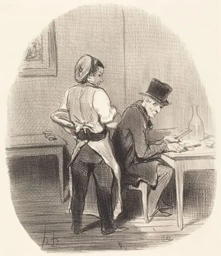 Mais, monsieur, je vous assure que c'est du... veau!..., by Honoré Daumier