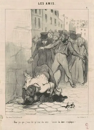 Mais pis que j'vous dis qu'c'est des amis ..., by Honoré Daumier