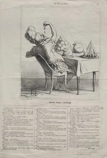 March without Lent, by Honoré Daumier
