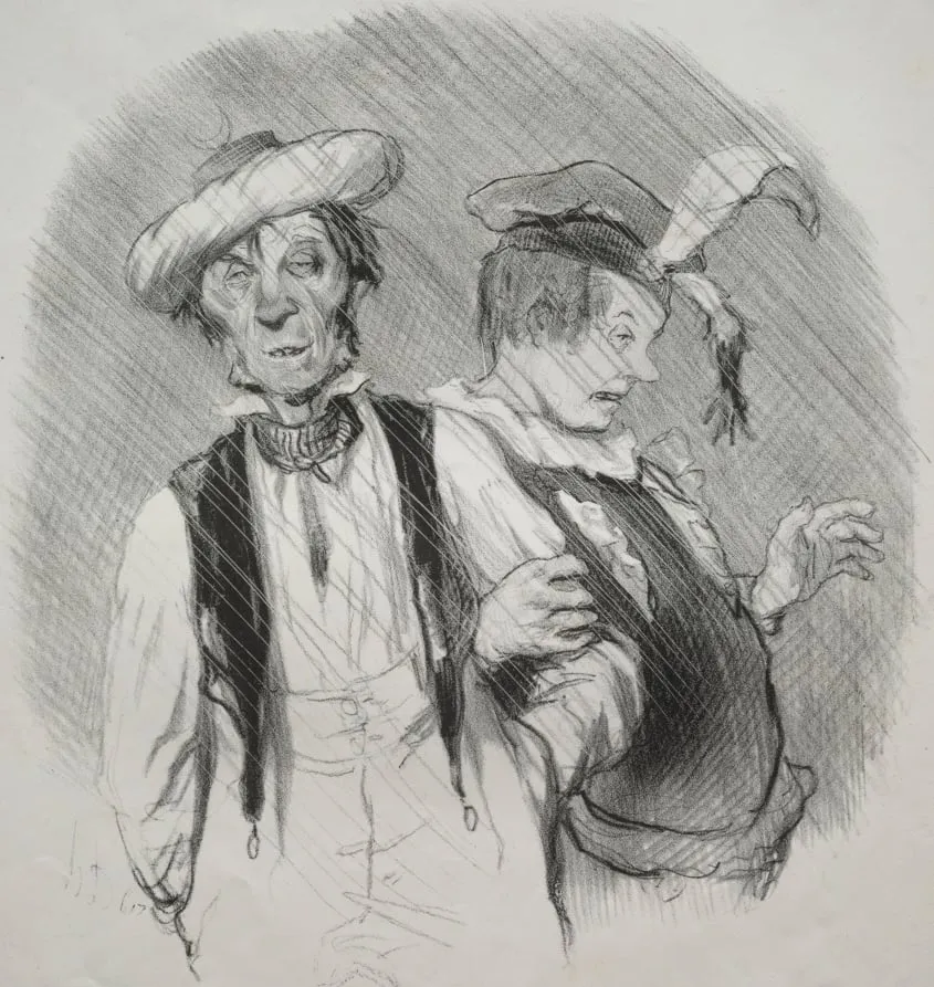 Mardi Gras, by Honoré Daumier, 1844