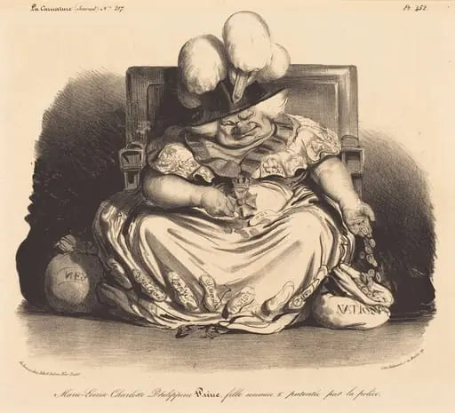 Marie-Louise-Charlotte-Philippinepairie, by Honoré Daumier
