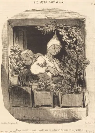 Ménage modèle..., by Honoré Daumier