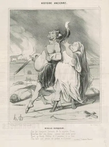 Ménélas vainqueur, by Honoré Daumier