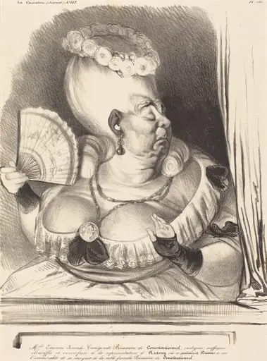 Mlle. Etienne-Goconde-Cunégonde-Bécassine, by Honoré Daumier