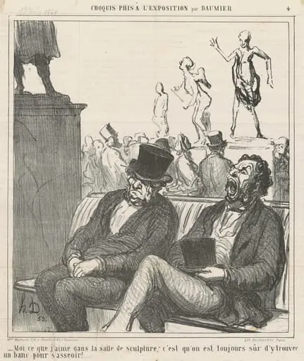 Moi ce que j'aime dans la salle de sculpture ..., by Honoré Daumier