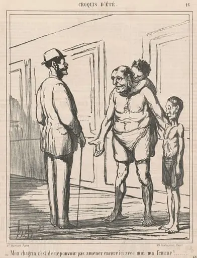 Mon chagrin c'est de ne pouvoir ..., by Honoré Daumier