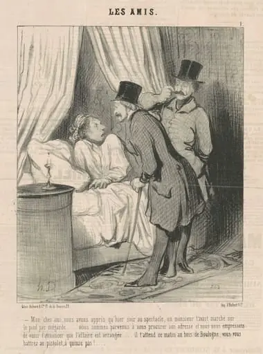 Mon cher ami, nous avons appris ..., by Honoré Daumier