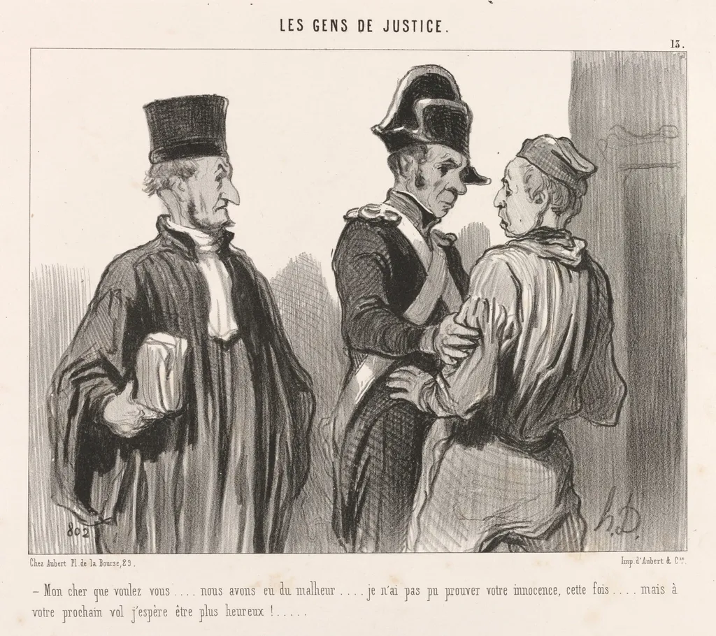 Mon cher que voulez-vous..., by Honoré Daumier, ink, 1845