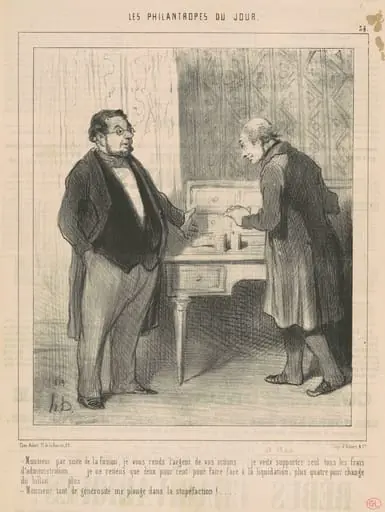 Monsieur par suite de la fusion, by Honoré Daumier