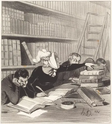 Monsieur, pardon si je vous gêne un peu..., by Honoré Daumier, 1844