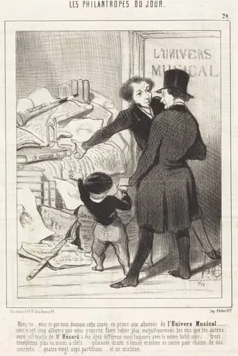 Monsieur... voici ce que nous donnons... en prime..., by Honoré Daumier