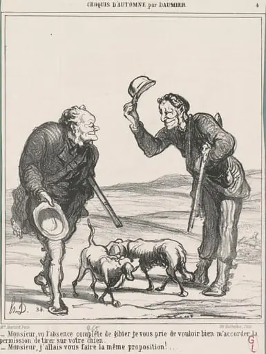 Monsieur, vu l'absence complète ..., by Honoré Daumier