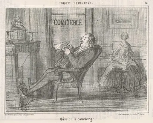 Mossieu le concierge, by Honoré Daumier