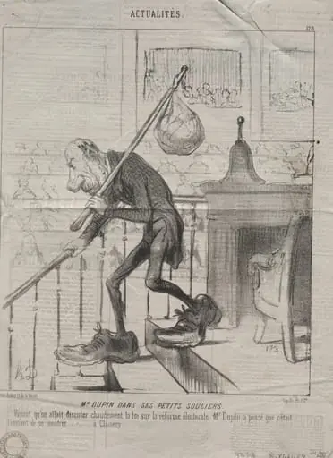 Mr. Dupin in His Little Shoes, by Honoré Daumier