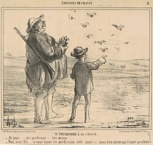 Mr 'Prudhomme a la chasse, by Honoré Daumier