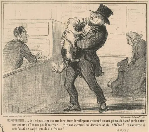 Mr Prudhomme...ce n'est pas moi qui me ferai ..., by Honoré Daumier