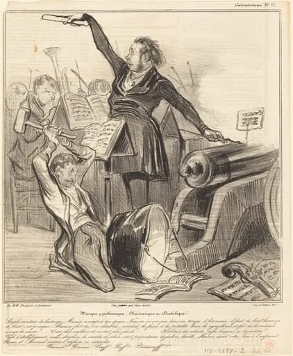 Musique pyrothecnique, Charivarique et Diabolique, by Honoré Daumier