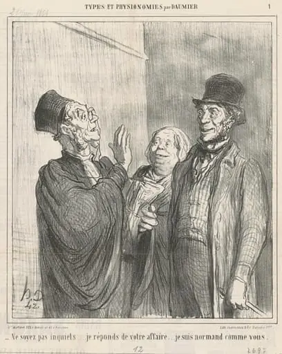 Ne soyez pas inquiets ..., by Honoré Daumier