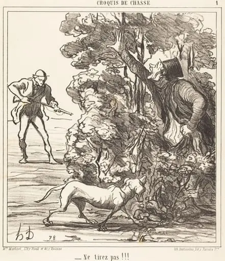 Ne tirez pas!!!, by Honoré Daumier