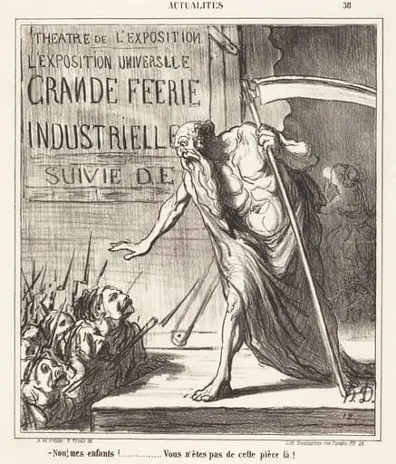 Non... vous n'êtes pas de cette pièce-la!, by Honoré Daumier
