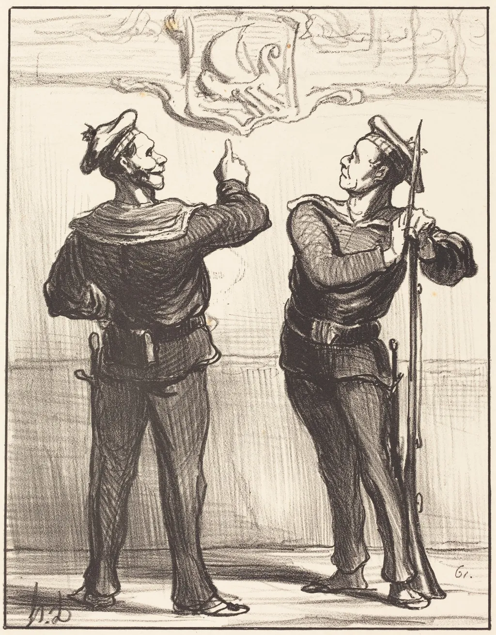 Nous ne nous serions jamais douté tout de même..., by Honoré Daumier, ink, 1870
