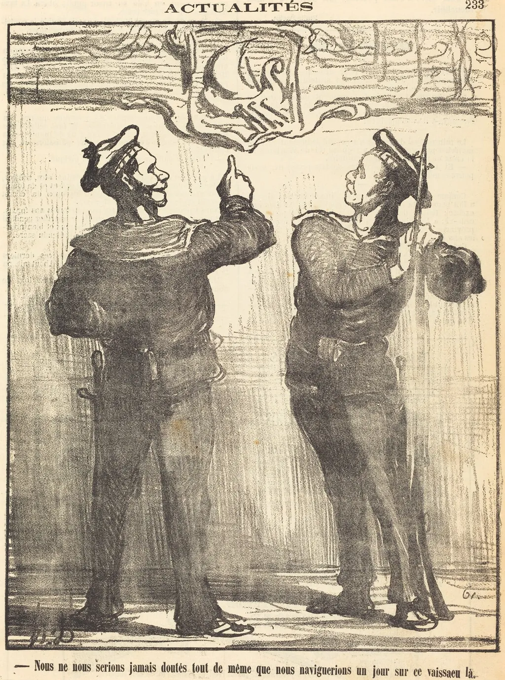 Nous ne nous serions jamais douté tout de même..., by Honoré Daumier, 1870