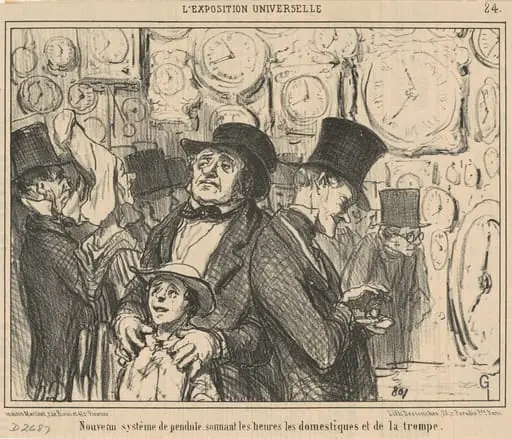 Nouveau système de pendule ..., by Honoré Daumier