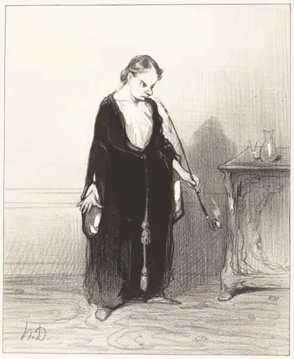 O plaisir de l'opium que tu me ravis!..., by Honoré Daumier