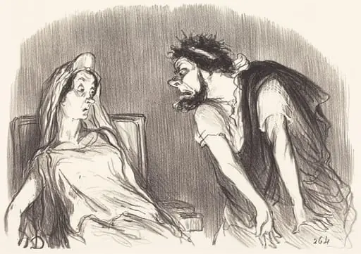 Oedipe, by Honoré Daumier