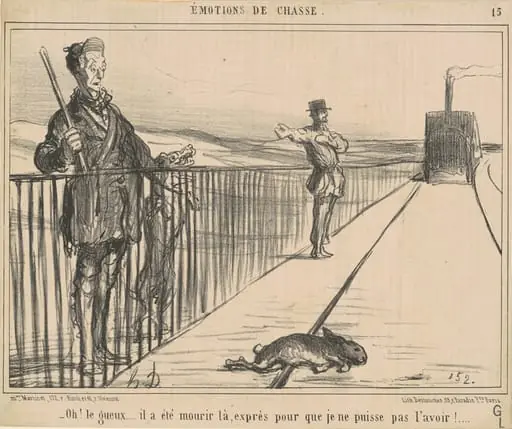 Oh! Le gueux ... il a été mourir la ..., by Honoré Daumier