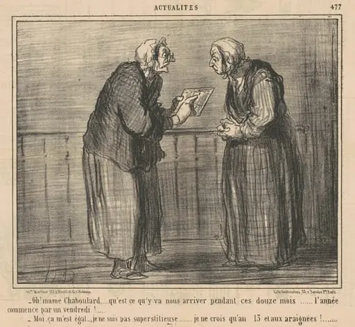 Oh! Mamechaboulard ... qu'est-ce qu'y va ... arriver ..., by Honoré Daumier