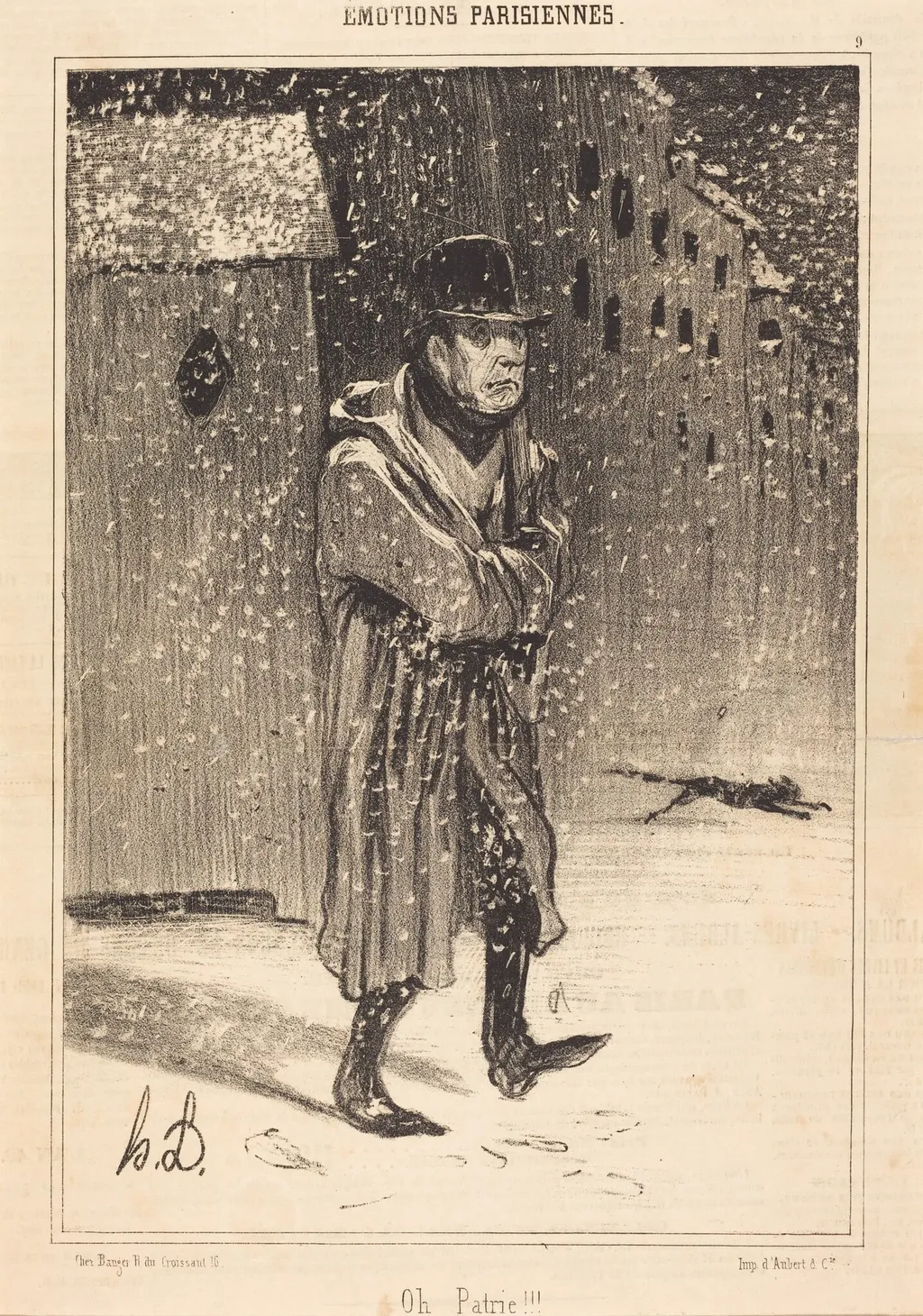 Oh Patrie!!!, by Honoré Daumier, ink, 1840