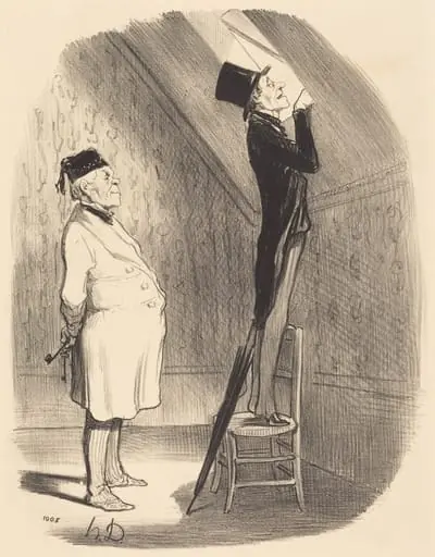 Oh! quant a la vue, vous ne trouverez pas mieux qu'ici!, by Honoré Daumier