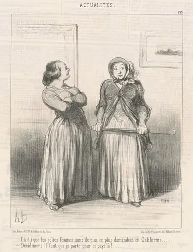 On dit que les jolies femmes sont ..., by Honoré Daumier