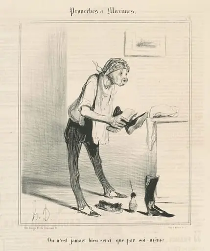 On n'est jamais bien servi que par soi-même, by Honoré Daumier