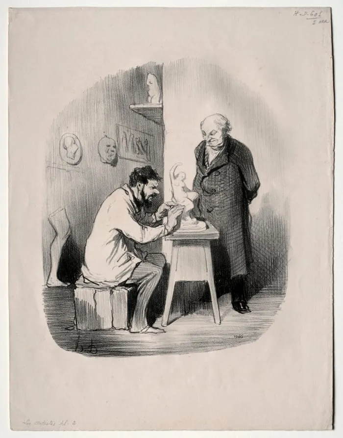 One of theses day you have to do my portrait in this style, by Honoré Daumier, 1848