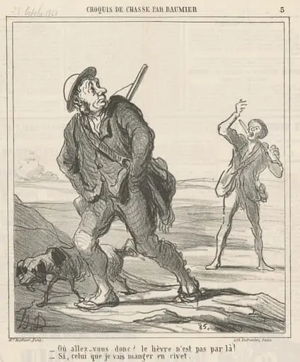 Ou allez-vous donc?, by Honoré Daumier
