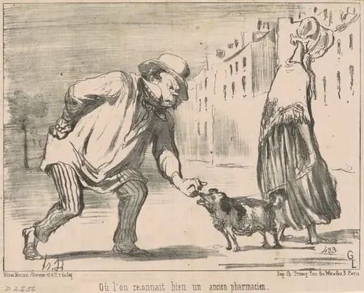 Ou l'on reconnait ... un ancien pharmacien, by Honoré Daumier